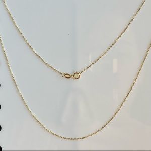 18k Real Gold Chain Necklace